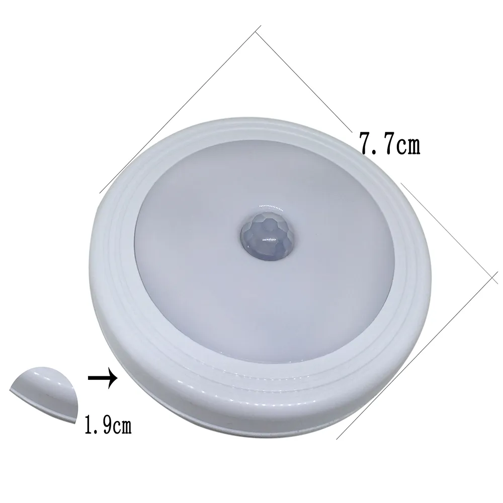 LED PIR Sensör NightLight Yüksek Parlaklık Düşük güç İnsan Sensör ve Hafif Kontrol Bağlantı pil sensörü lambası