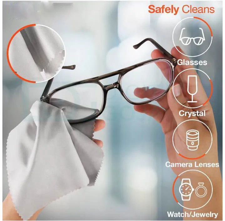 40x40cm Large laboratory Size Clothes Eyewear Accessories Cleaning Cloth Microfiber Sunglasses Eyeglasses Camera Screen Glasses Du3335363