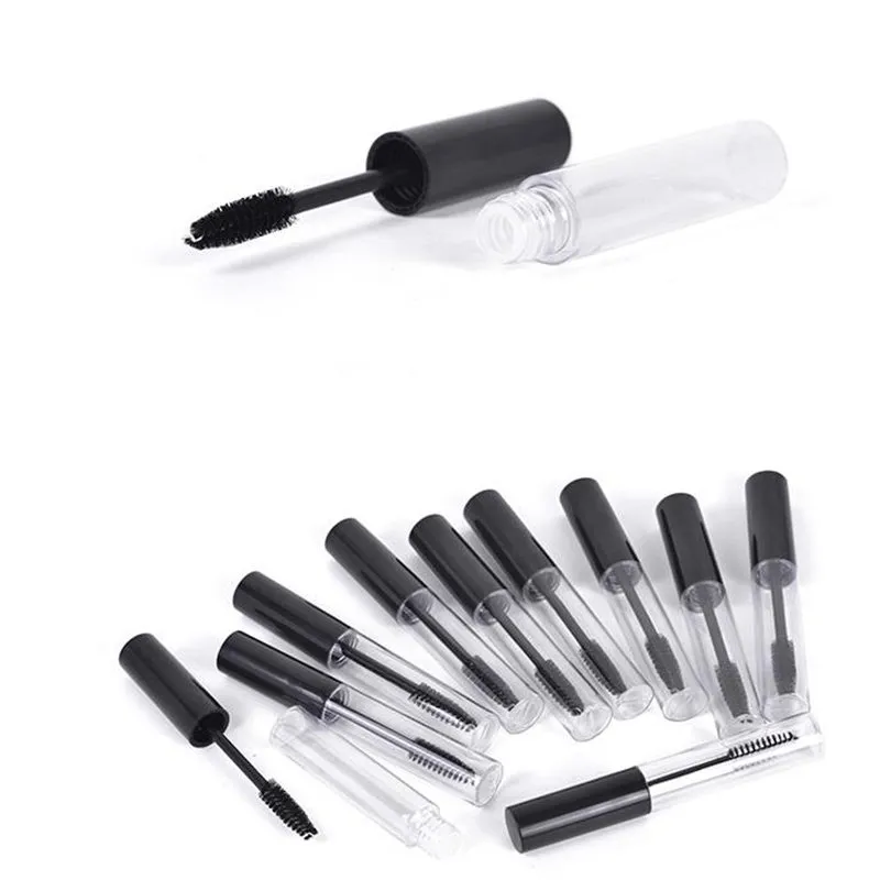 Expédition rapide, bouteille à capuchon noir pour contenant de mascara de 10 ml, emballage de mascara cosmétique vide Bouteille de liquide pour cils F20171166