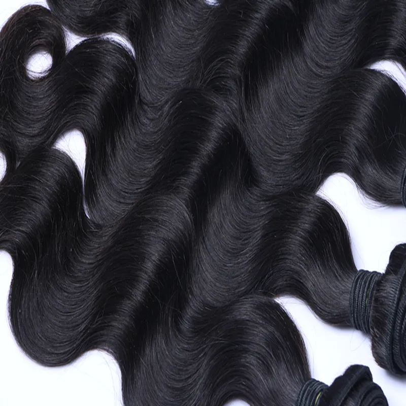 Il lotto Wave del corpo dei capelli umani del Virgin malese indiano peruviano brasiliano all'ingrosso libera il trasporto Estensioni brasiliane del tessuto dei capelli vergini