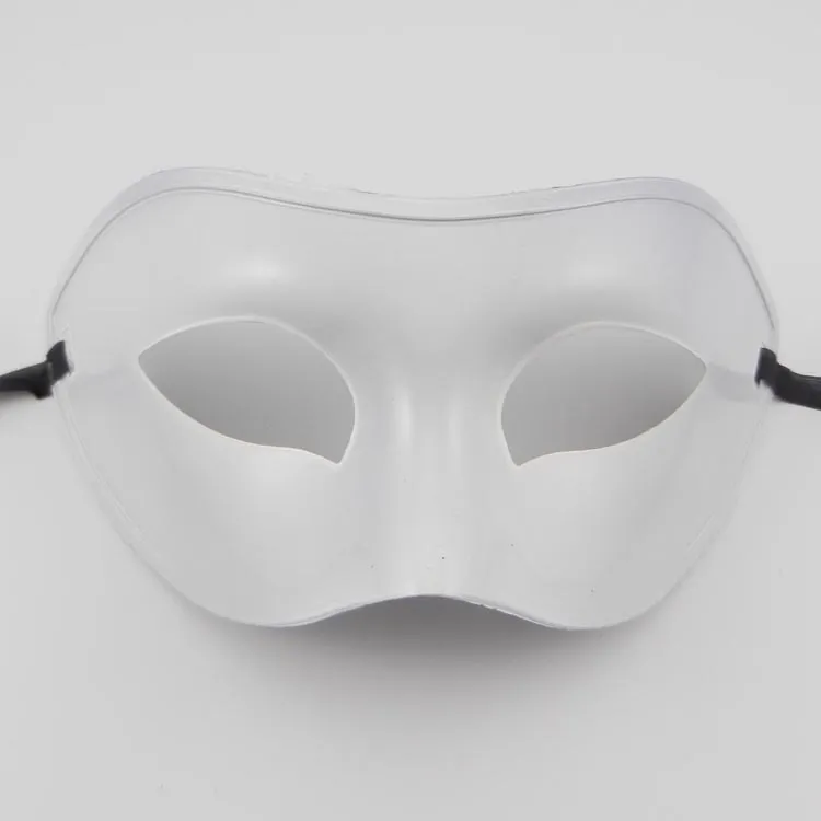 Men 's Masquerade Mask Fancy Dress 베네 치안 마스크 가면 무도회 마스크 선택 사양 하프 페이스 마스크, 블랙, 화이트, 골드, 실버
