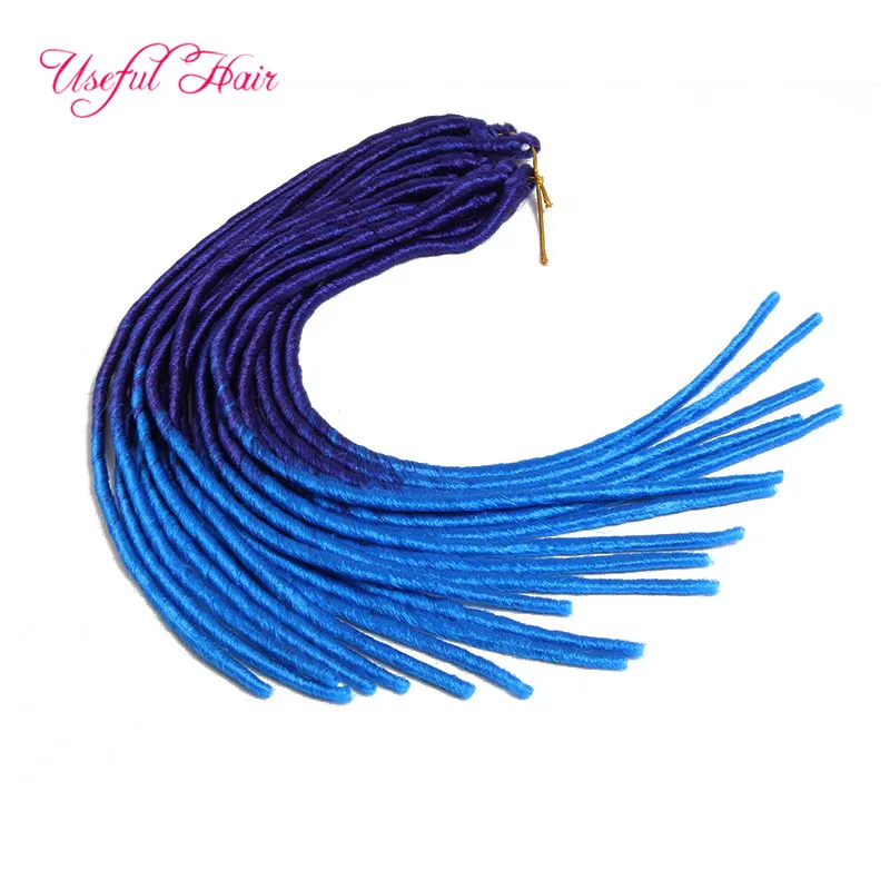 two tone straight dreadlocks braids shipment synthetic hair extension 20strandspcs faux locs synthetic braiding hair4755375