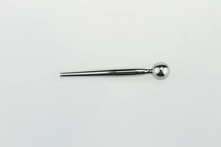 Quality Male Stainless Steel Solid Urinary Plug Metal Smooth Catheter Rod Ball Men039s Fetish Sex Toys Adult Products Games7364561