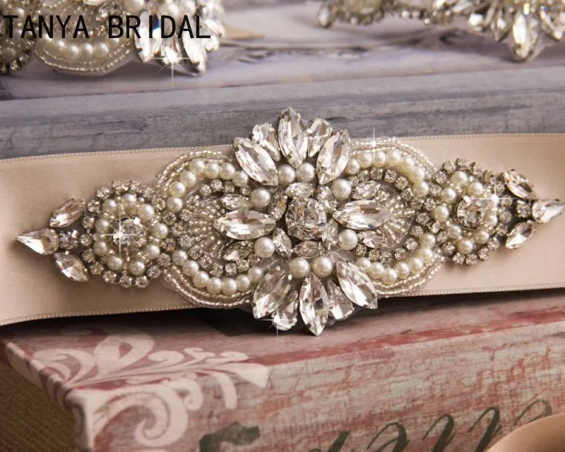 Robe de mariée ceinture verre cristal strass perles à la main accessoire de mariée ceinture ceinture brillante ceintures de mariage XQ32466546