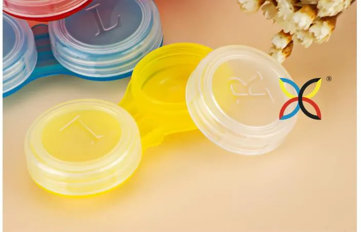 Colourful Contact Lens Box Holder Container Case Soak Soaking Storage Eye Care Kit Double Case Lens Cases Free DHL shipping