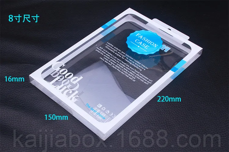 wholesale Universal Clear PVC Packaging for ipad 2 3 4 for 8inch 10inch Ipad Case Packaging Box with Hanger