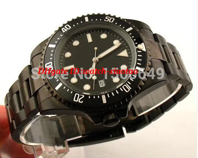 Роскошные часы Наручные часы модные часы механическая сталь 40 мм PVD чехол черный циферблат мужские автоматические часы мужские наручные часы