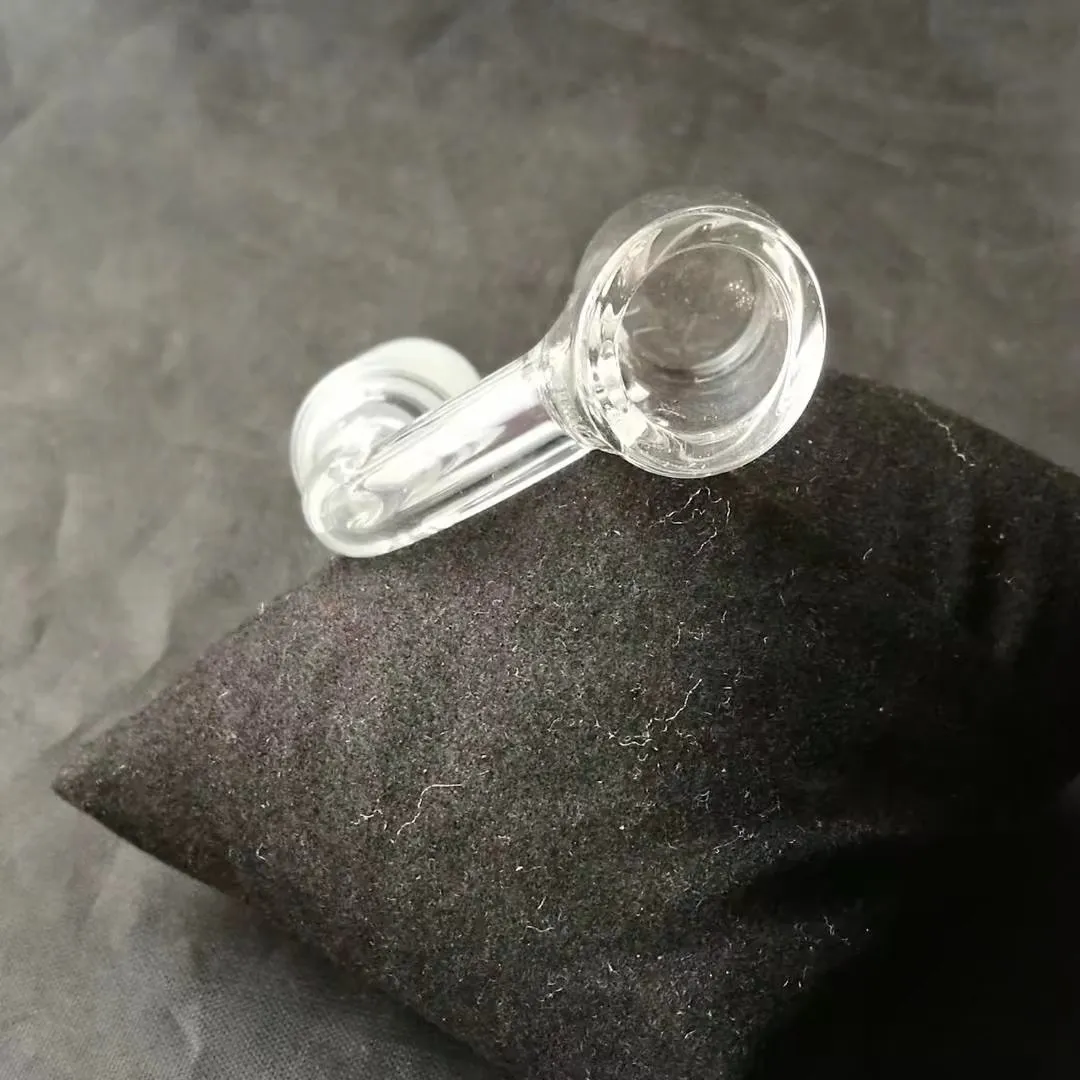 Accessoires de bangs en verre d'adaptateur de binglet transparent, pipes à fumer en verre colorées mini-tuyaux à main multi-couleurs meilleur tuyau en verre de cuillère