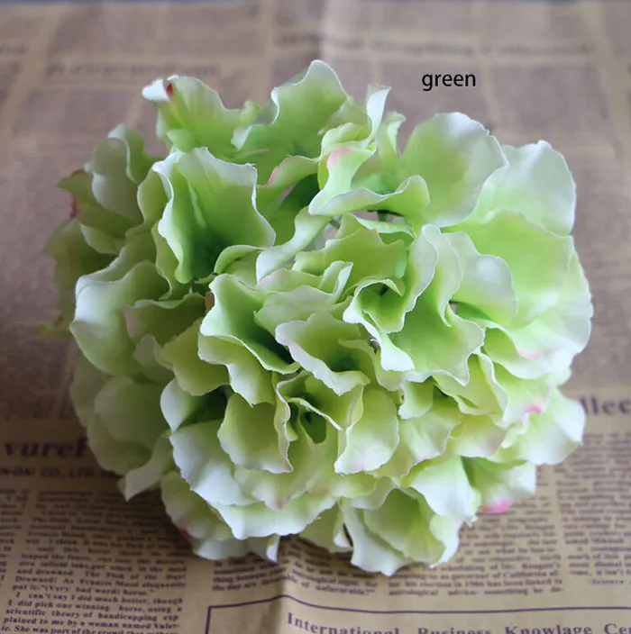 livraison gratuite 16 cm gros émulational soie hortensia capitule pour la maison, jardin, mariage ou coiffure couvre ornement décoration