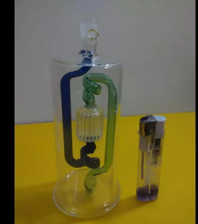 A-02 Height Bongglass Klein Recycler Oil Rigs Water Pipe Shower Head Perc Bong Glass Pipes Hookahs