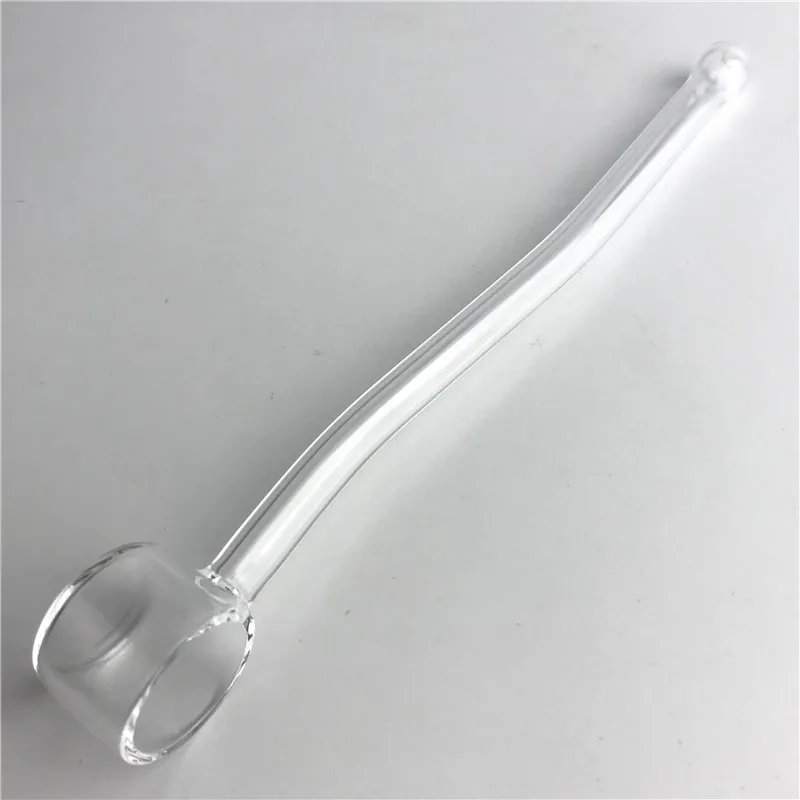 6,5 pouces Quartz paille Nectar Collectors Hookahs Banger Nail Oil Burner Pipe for Oil Tobacco Cigarette Thick XL Flat Top Walls Seau