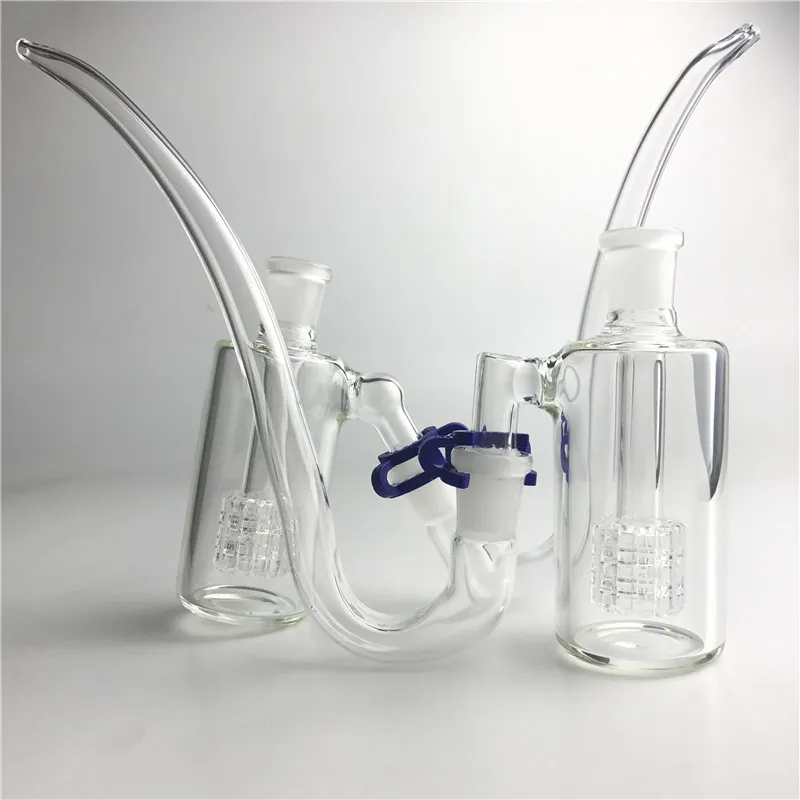 DIY Smoking Glass Bong Ash Catchers 14mm 14.4mm with Glass Straw Tube J-Hook Adapter Plastic Keck Clips for Water Pipes