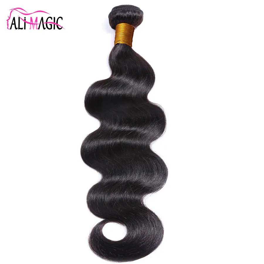 Hot Koop Goedkope 100% Menselijk Haar 100g Bundels Braziliaanse Menselijk Haar Weefmachine Dubbele Inslag Ali Magic fabriek Outlet Groothandel