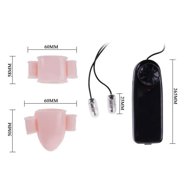 Masturbateur masculin Gland Pénis Stimulation Pénis Gode Masseur Vibrateur Sex Toys pour Hommes Double Moteurs Pénis Manches 0701