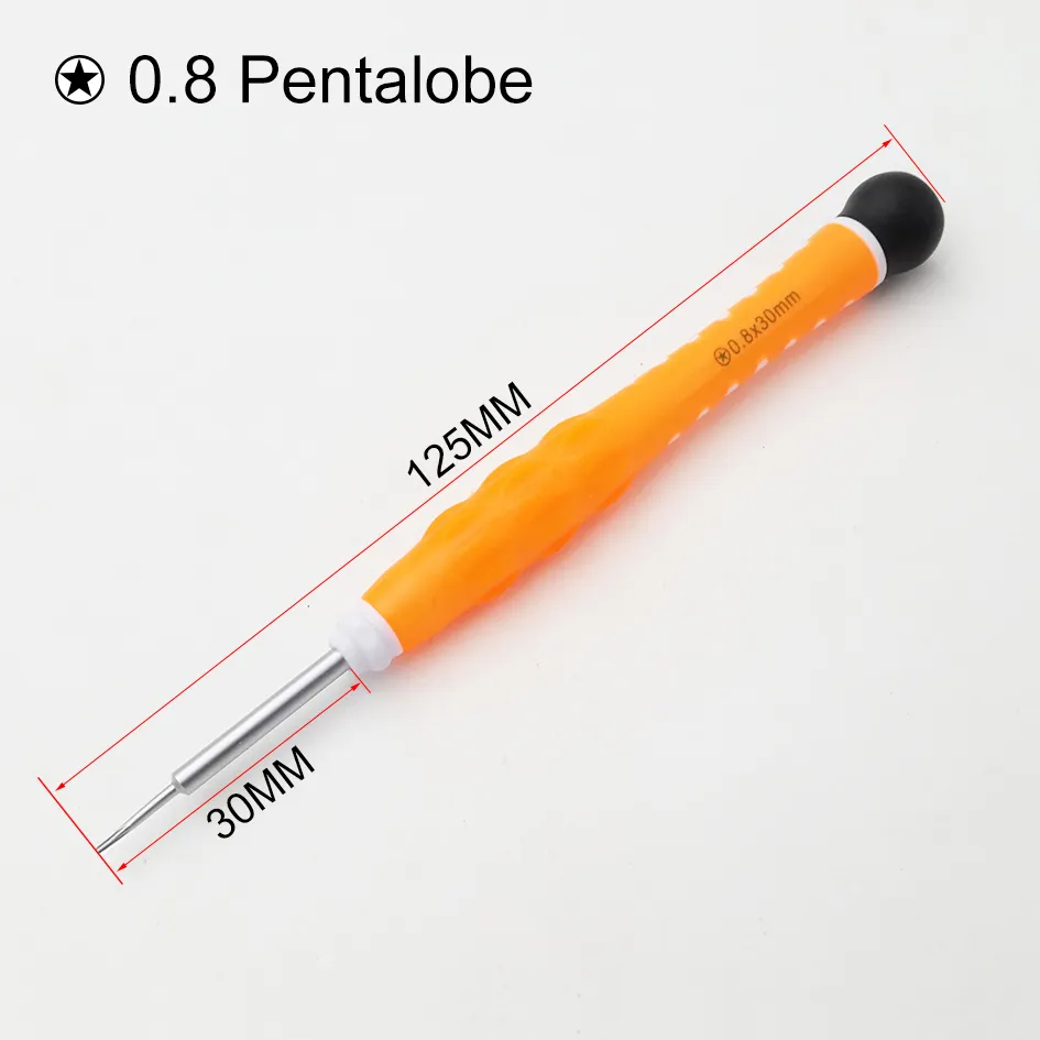 125mm 0.8 pentalobe 1.2 pentalobe 1.5 Phillips 2.0 Slotted Jelly Screwdriver Colorful Rotatable Screwdrivers Keys 