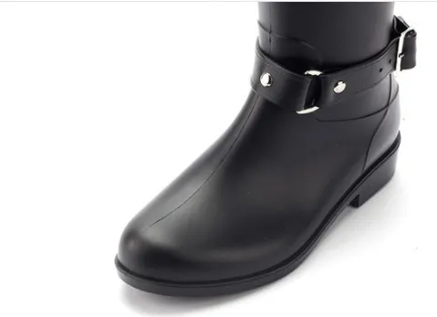 good quality new women men tall knee high / short style rubber rainboots Welly rain boot water shoes for adult