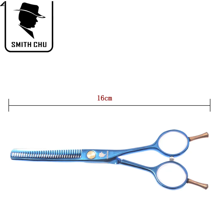 5.5 pollici SMITH CHU nuovo arrivo professionale barbiere taglio dei capelli forbici assottigliamento cesoie salone rasoio parrucchiere set con custodia, LZS0054