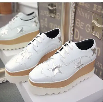 Stella Elyse Platform Shoes 2017 Fashionable Thick Bottom, Lace Up, High  Heel, Star Britt Wedge Shaped, From Neideng2019, $70.78
