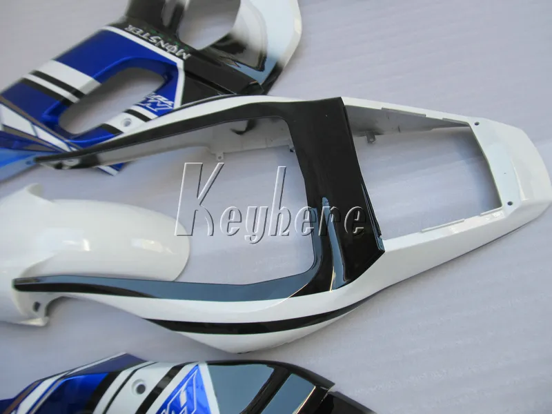 GRATIS 7 geschenken Verklei voor Yamaha YZR R6 98 99 00 01 02 Wit Blue Fairing Kit YZFR6 1998-2002 HT25