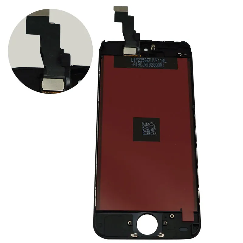 Oriwhiz Bulk Pris Kvalitet för iPhone 5C LCD Touch Screen Digitizer Assembly Svartvit färg Perfekt Förpackning Snabb leverans