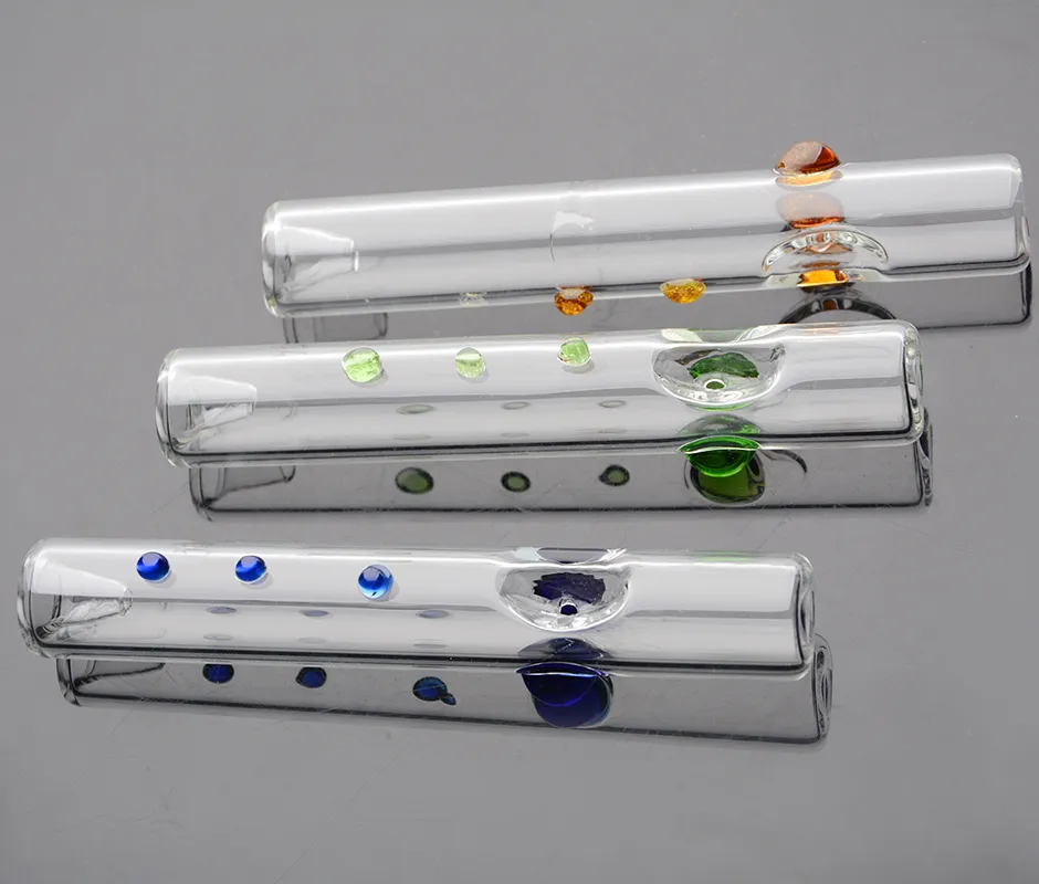 Thick Glass Steamroller Glass Hand Pipes Pyrex Smoking Pipes Colorful Hand Pipes Thick Pyrex Glass Oil Burner Pipe