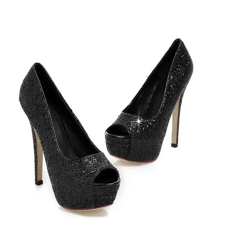 Spedizione gratuita Lady Gorgeous Nightclub Scarpe da sera Tacchi altissimi Sandali peep toe Scarpe eleganti da donna Scarpe da sposa da sposa in oro