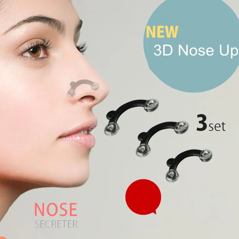 3D Naso Shaper Clip Naso in su Correzione del dispositivo Bretelle il corpo Strumenti di bellezza Stealth Lifting Shaping Bridge Tool Nessun massaggiatore i regali