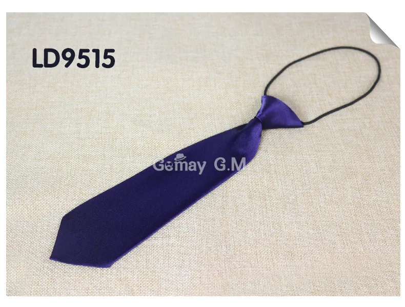 어린이 넥타이 단색 넥타이 25 색 아기의 넥타이 26 * 6.5cm neckwear 고무 밴드 neckcloth 어린이 크리스마스 선물