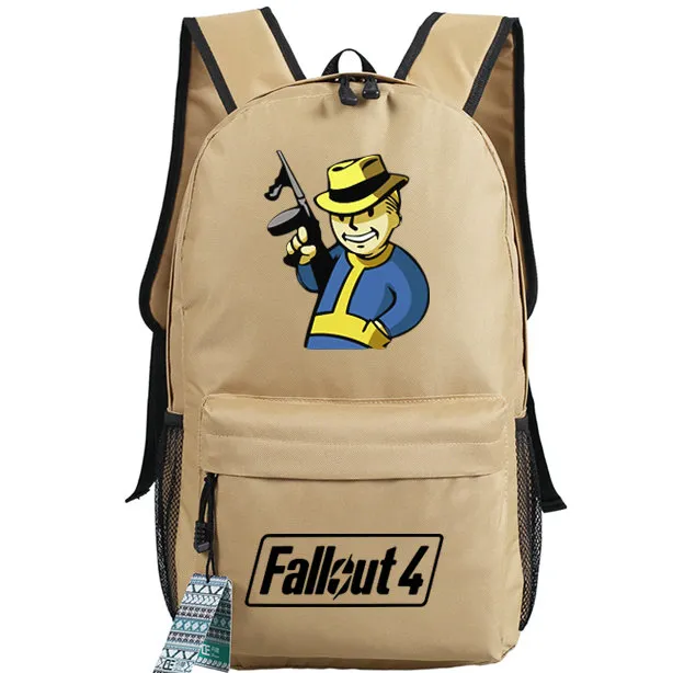 Gun Fallout 4 Backpack Game School Bag Fallout4 Daypack Hat Pipboy