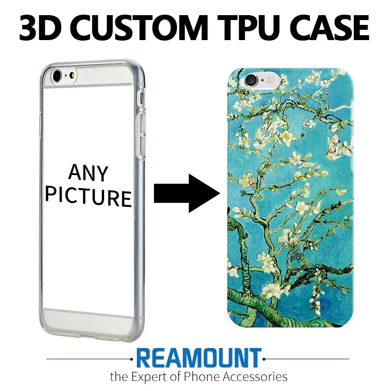 50 pcs 3d em relevo designer case para iphone 7 diy luxo tpu case para iphone 5 5s 6 6 s 7 7 plus