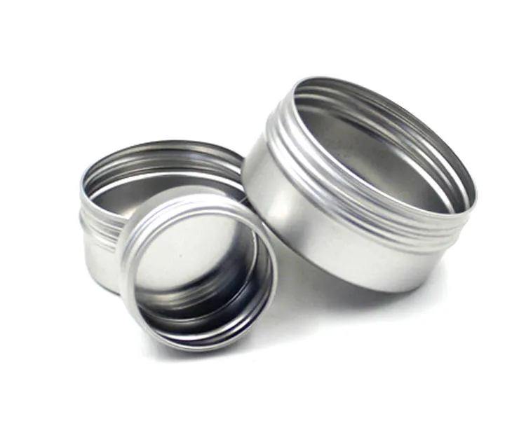 5ml 10ml 15ml 20ml 30ml 50ml 100ml Aluminum Tins Cosmetic Container Empty Cream Jar Aluminum Jars