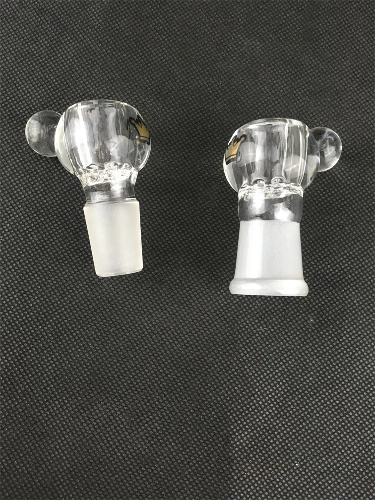 wholesale high quality 19mm female and male joint bowls for glass water pipes and bongs smoking color