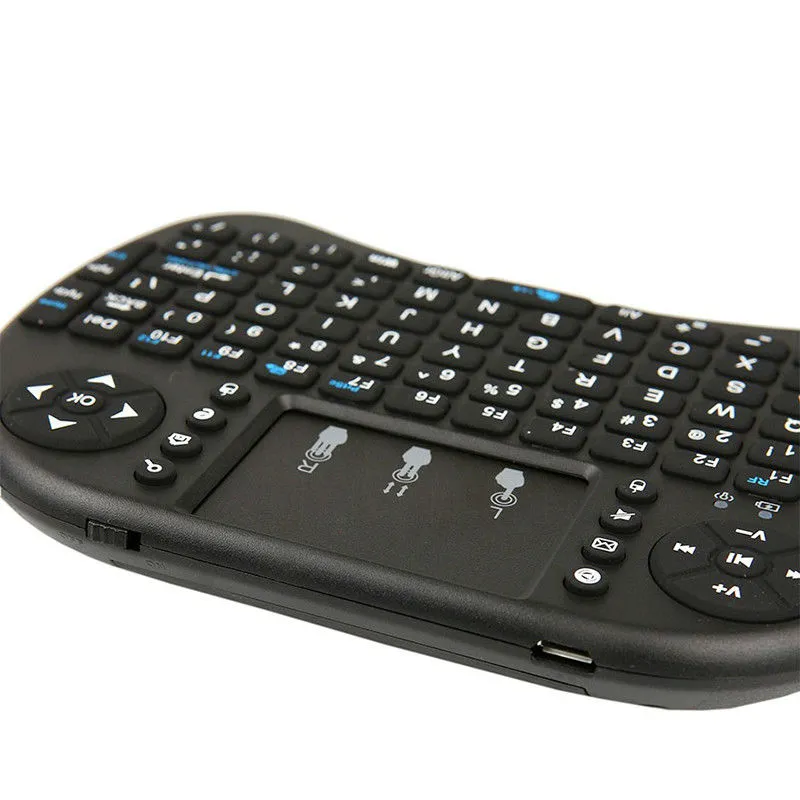 Mini Rii I8ワイヤレスキーボード2.4g英語の空気マウスキーボードリモートコントロールタッチパッドのためのスマートなAndroidテレビボックスノートブックタブレットPC