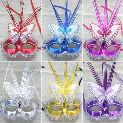 The rain Mask Masquerade Party feather mask props toys wholesale goods stall