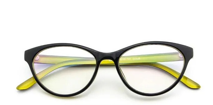 2017 Women Cat Eye Decoration Eyewear Optical Glasses Frame Brand Designer Clear Lens Eyeglasses 