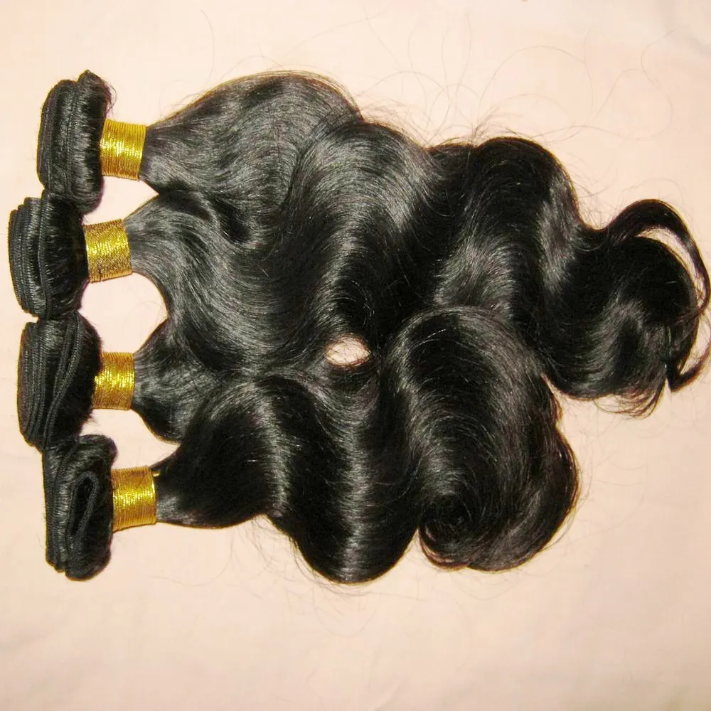 10 stks / partij Groothandel Kilo Prijs 100% Menselijk Haar Peruviaanse Body Wave Weave Dikke Bundels Dyable King Queens