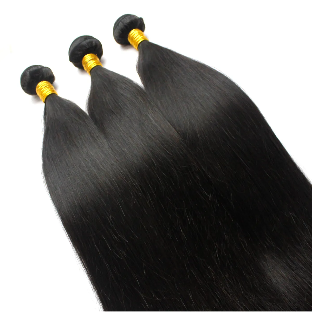 10 zbiórki / partia Factory Hurtownie Miękkie Brazylijskie Proste Włosy Uwagi 100 Ludzkich Remy Hair Extension 1B Naturalne Czarne Pełne Peruwiańskie Dziewicze Włosy