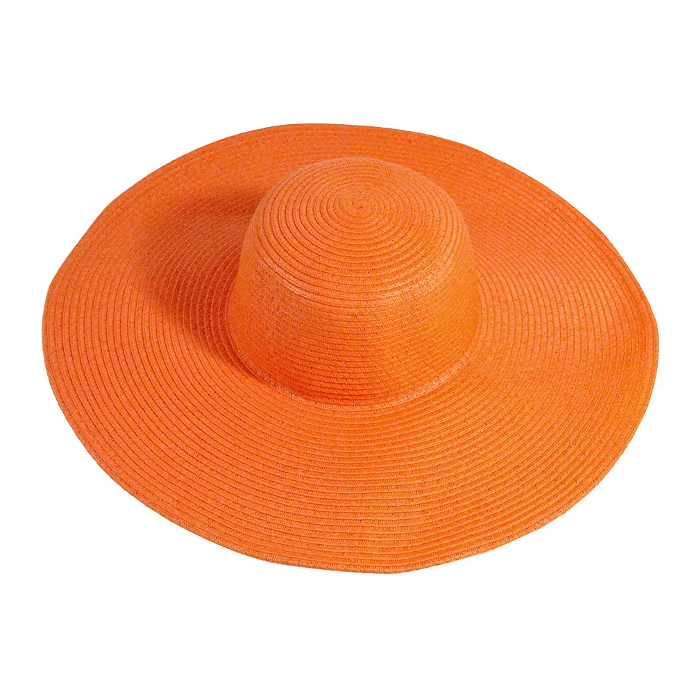 2018 zomer vrouwen beatch stro hoeden zon hoed dames brede rand strohoeden buiten opvouwbare strand panama hoeden kerkhoed 16 kleuren om te kiezen