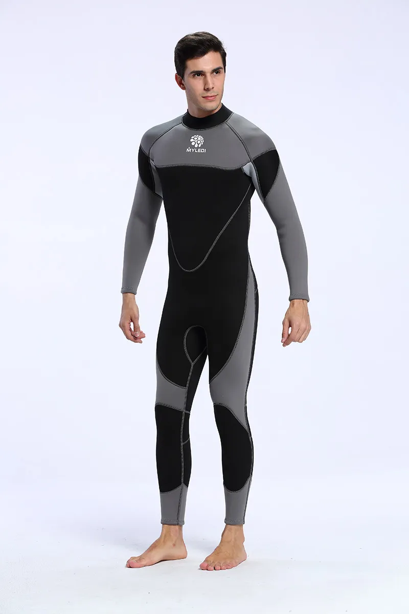 2017 New Design Mens 3mm Professional Diving Wetsuit One One Long Snorkeling Surfing Wetsuit6184304