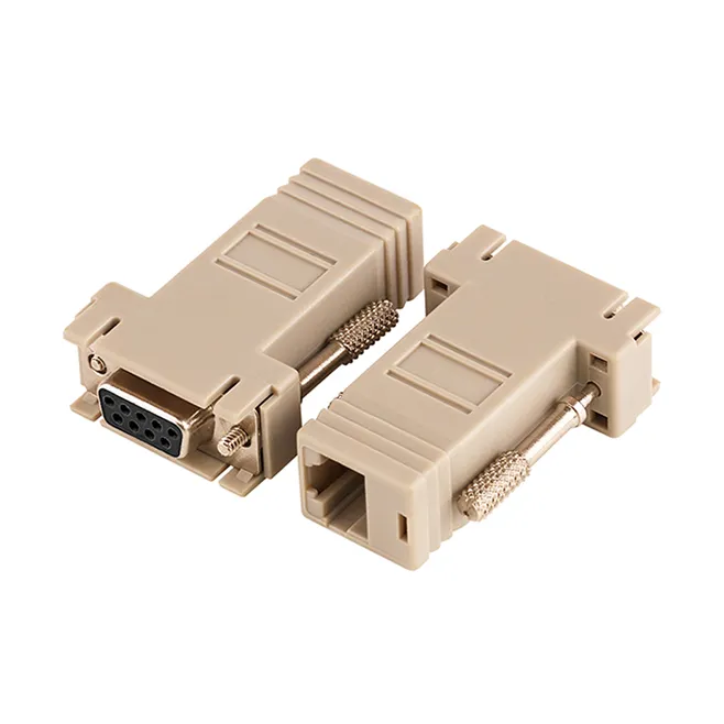 Wholesale Connectors DB9 Female To RJ45 Female F/F RS232 Modular ...