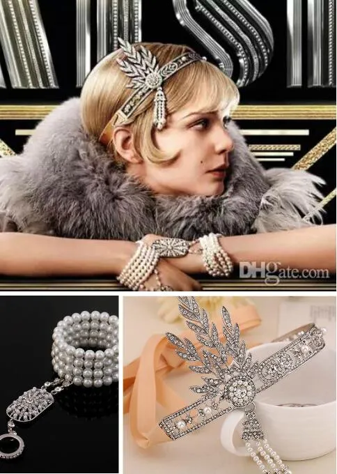 Łańcuch ręczny Headpieces 2 Sztuk Romantyczny Crytal Bransoletka Bridal Darmowa Wysyłka W magazynie Akcesoria ślubne Biżuteria Bridal Real Photo