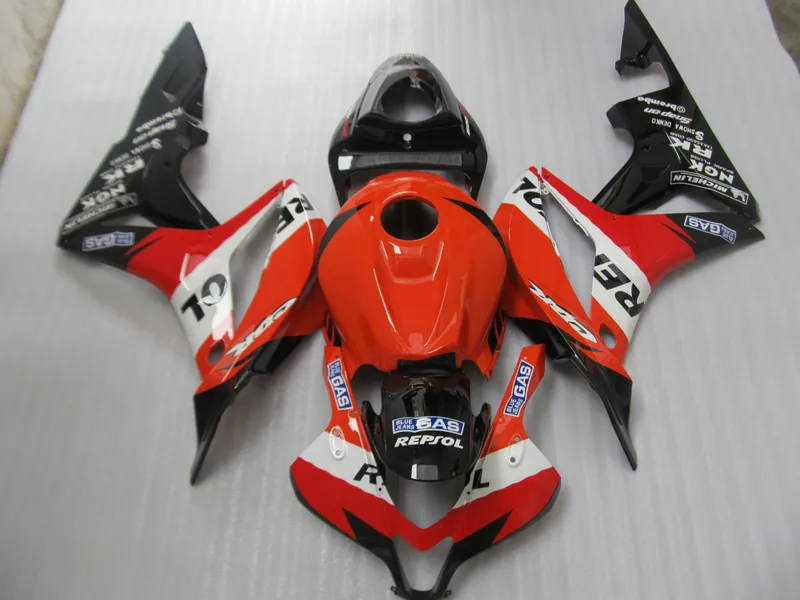 Injection motorcycle fairing kit for Honda CBR600RR 07 08 red black fairings set CBR600RR 2007 2008 OT18