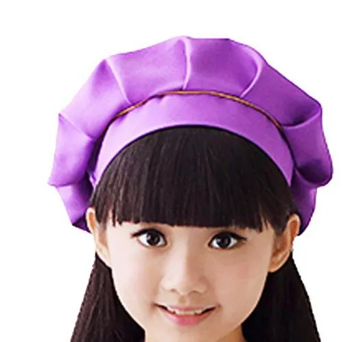 Cute Kids Children Kitchen Baking Craft Hat Candy Color Chef Cap4964852