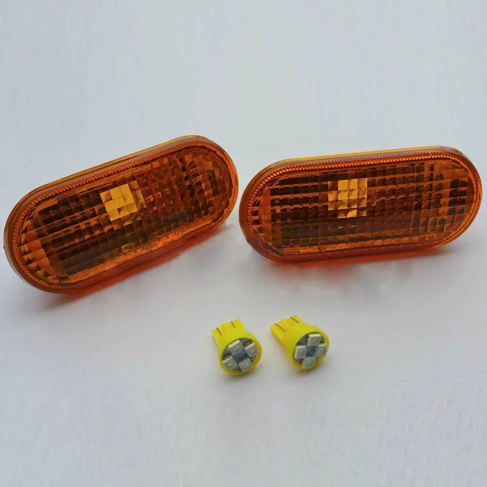 ZOOKOTO 99 05 VW MK4 Golf/Jetta & 97 05 Passat B5/B5.5 TcoverSide Marker  Lights OE Amber 1999 2000 2001 2002 2003 2004 2005 From Tcover, $10.05