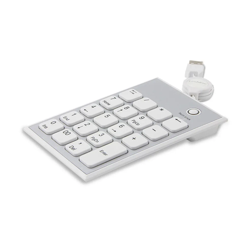 Yeni Mini USB 20 Tuşları Numara Pad Sayısal Tuş Takımı Numarası Klavye Mac Dizüstü PC240h için