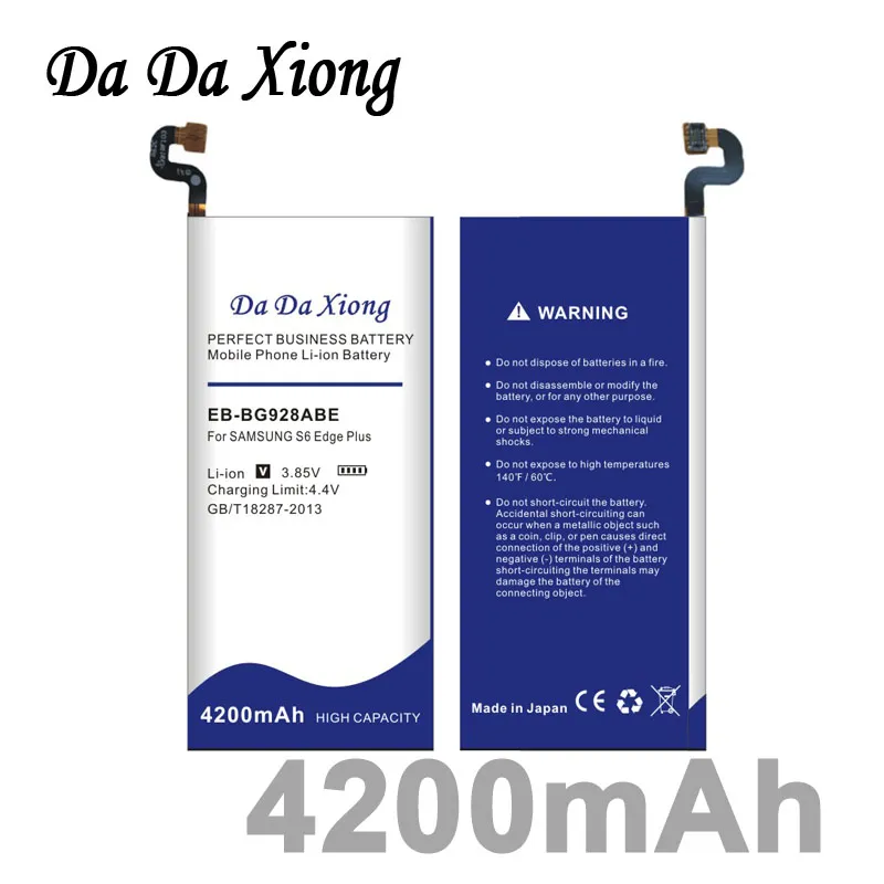 Da Da Xiong 4200 mAh EB-BG928ABE Bateria para Samsung GALAXY S6 borda Além de G928T G928T G928V G928 G928F G928A G928A Borda + Bateria