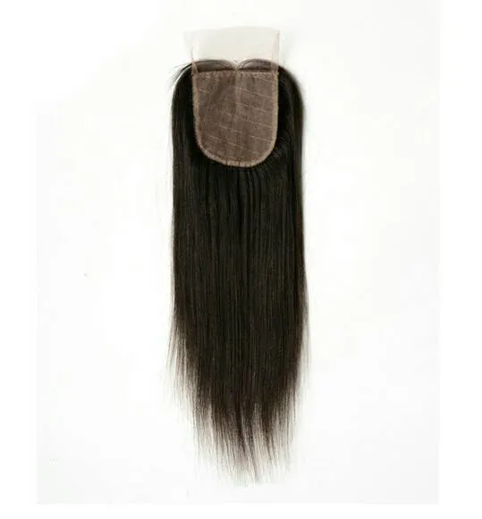 브라질 머리를 가진 인간의 레이스 폐쇄 4x4 크기 무료 파트 레이스 클로저 블랙 35 그램 버진 Marley 여성을위한 미처리 된 머리카락