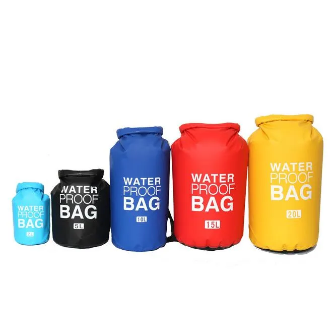 High quality portable Travel pvc waterproof dry bag outdoor folding lightweight backpack sea Packs swim pool clothes storage bags diving floating water pack