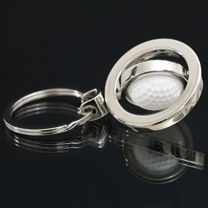 NOUVEAU Rotating Golf Basketball Football Clé Chaîne Key Ring Cadeau commémoratif Customization KR029 Keychains Mélanger 20 pièces Beaucoup