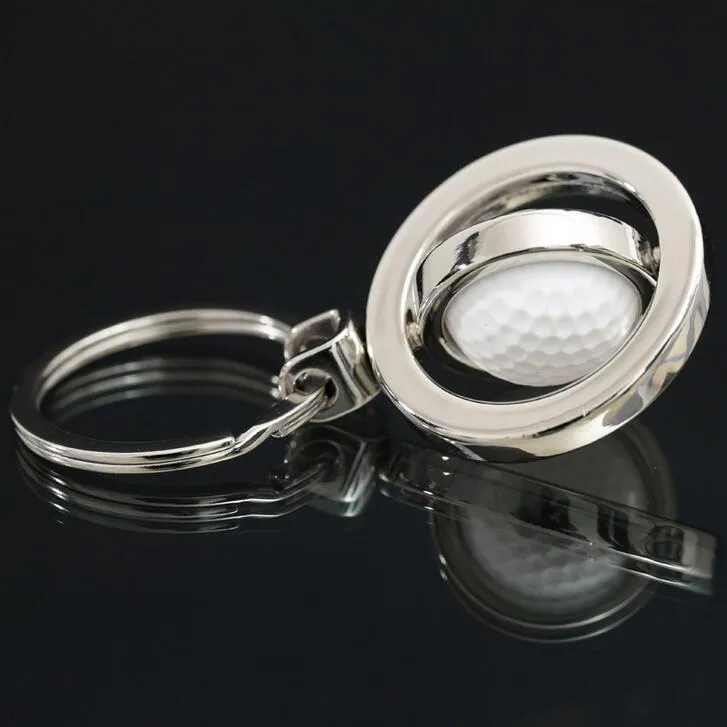 New rotating golf basketball soccer key chain key ring commemorative gift gift customization KR029 Keychains a 